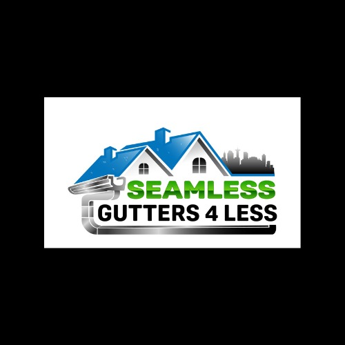Seamless Gutters 4 Less | Gutter Installation Logo