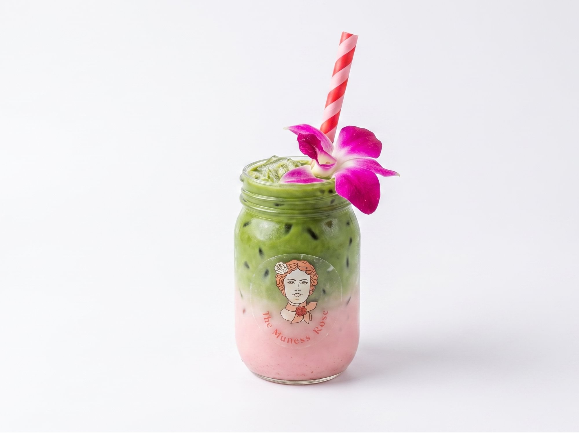 Strawberry Matcha Boba