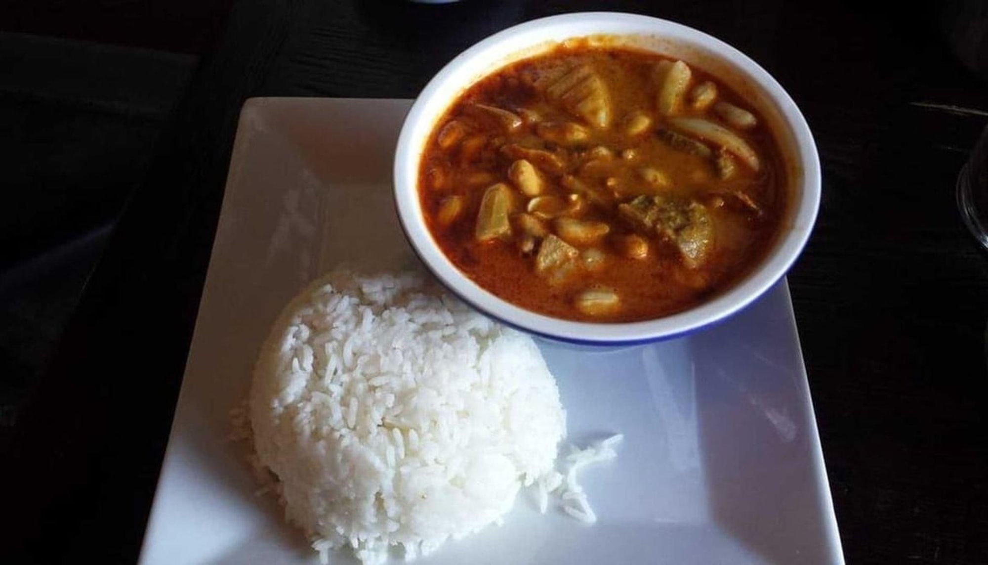 Massaman Pork Spare Ribs Curry with Rice