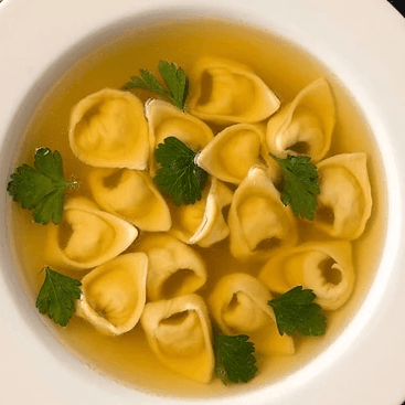 Tortellini in Brodo Soup