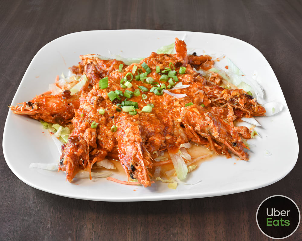 Singapore Chili Prawns