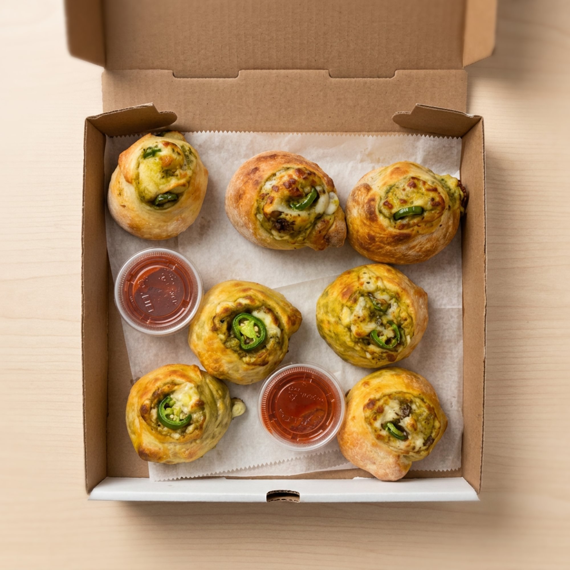 Jalapeño Cheddar Garlic Knots