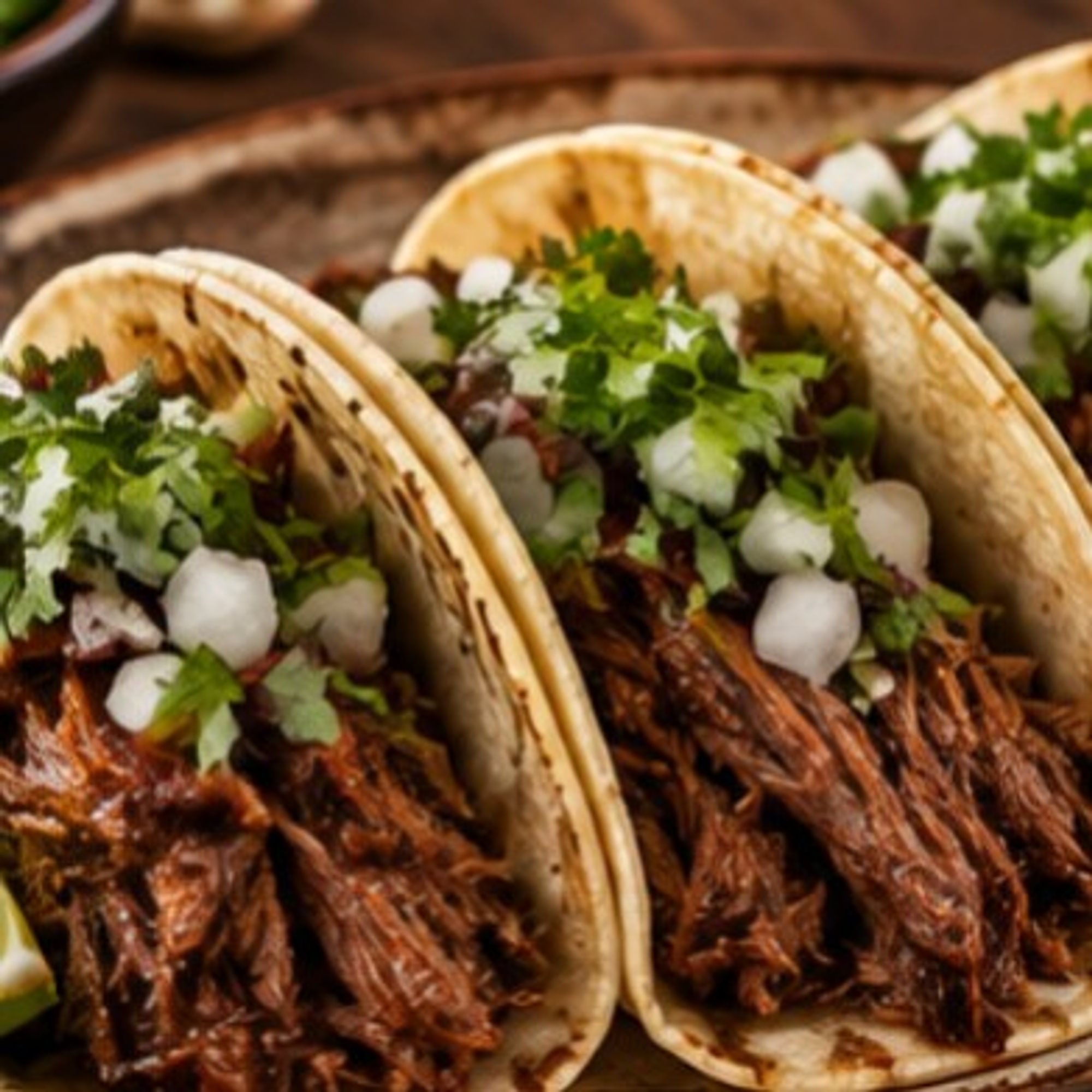 Tacos de Mexican Beef Brisket