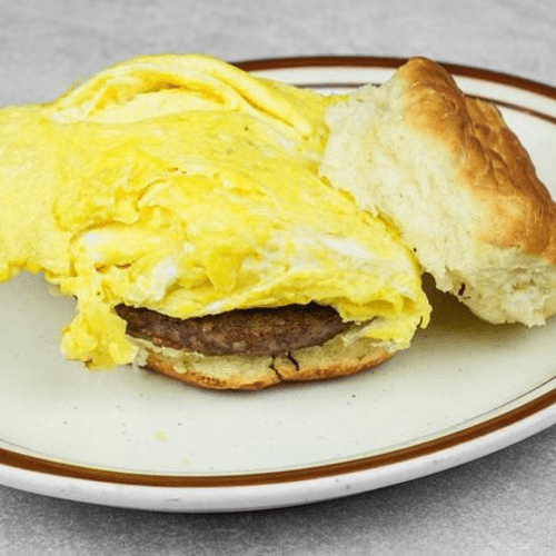 Egg & Cheese Biscuit with Meat