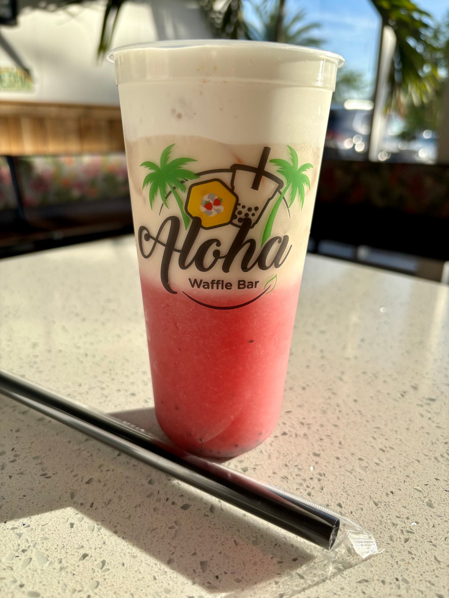 Hibiscus Blossom Tea Latte