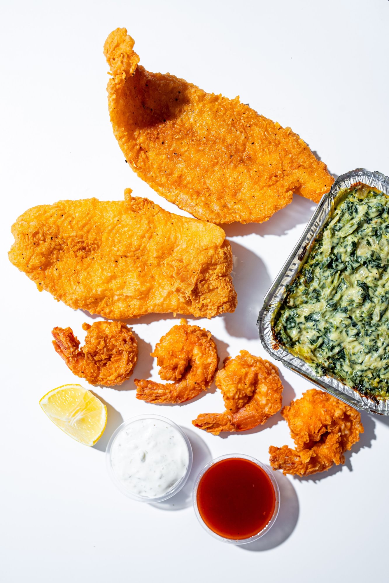 4 Shrimp 2 Fish & 1 Side
