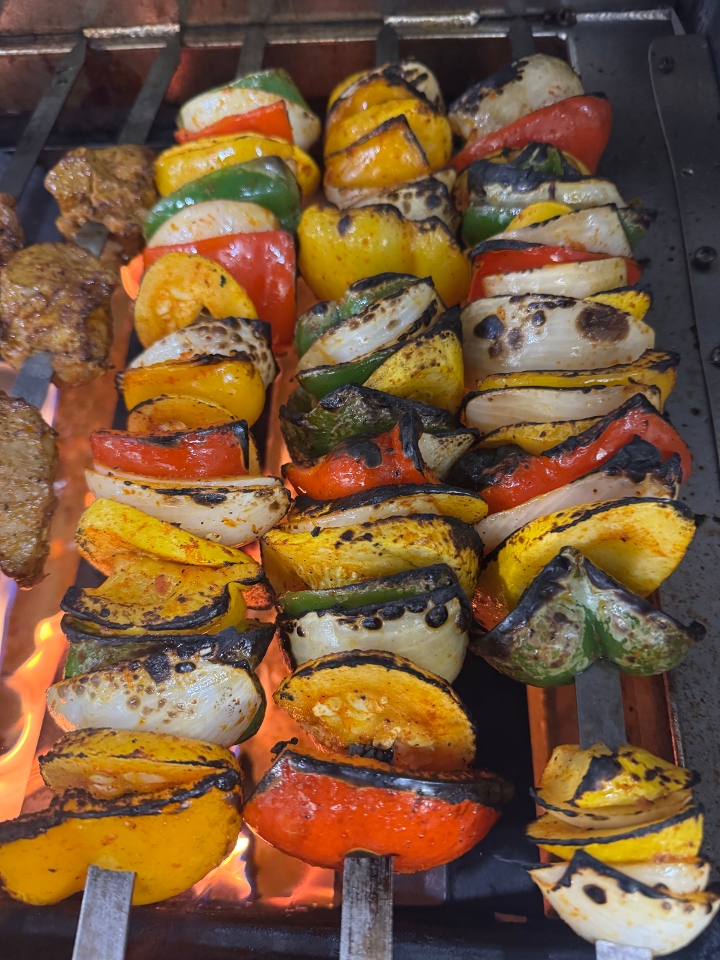 Extra grilled vegetables kabob