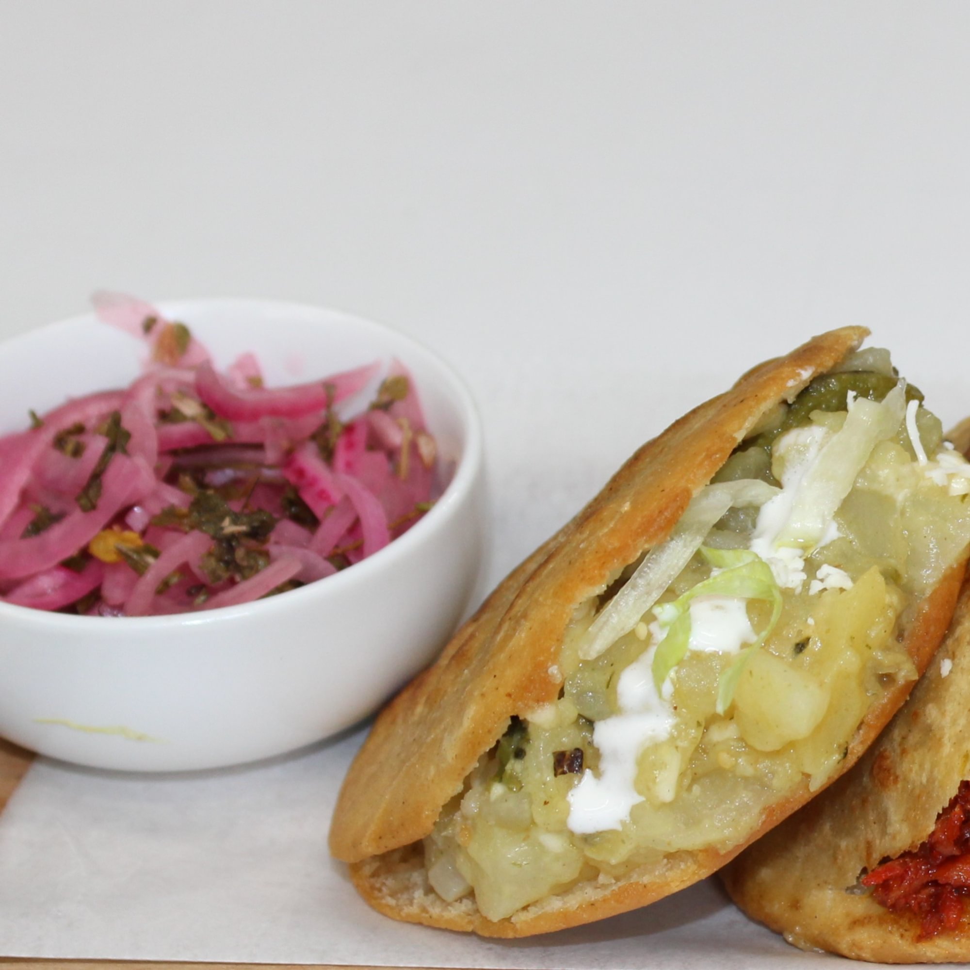 Gordita Papas Con Rajas