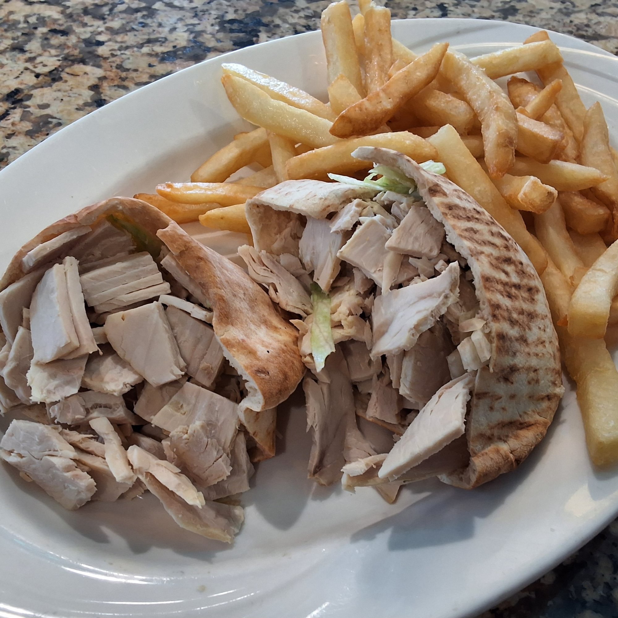 Fresh Breast of Turkey Pita Sandwich