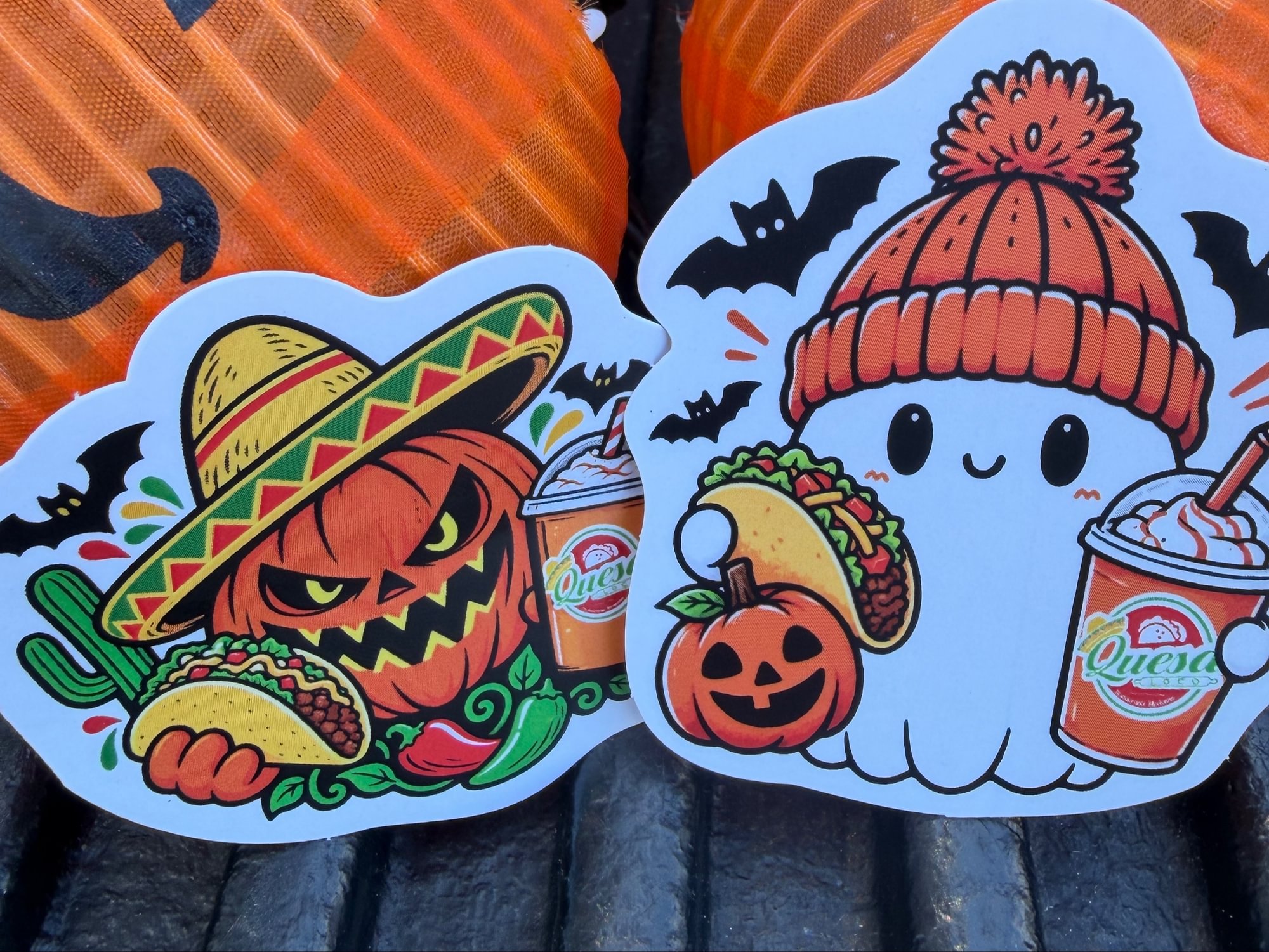 Quesa Loco Halloween Sticker
