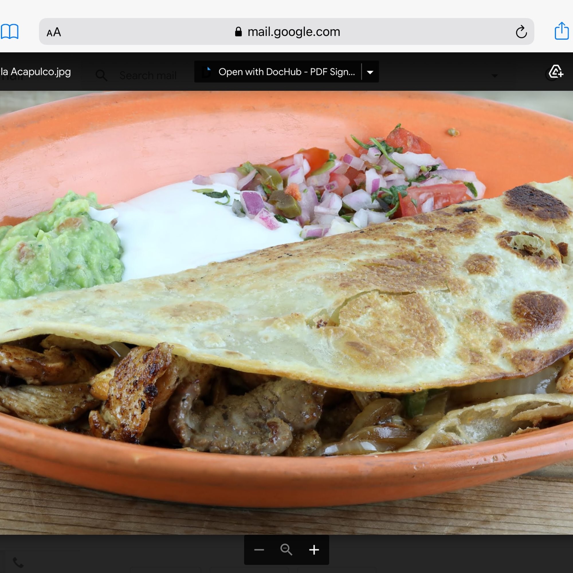 Jumbo Quesadilla Ranchera