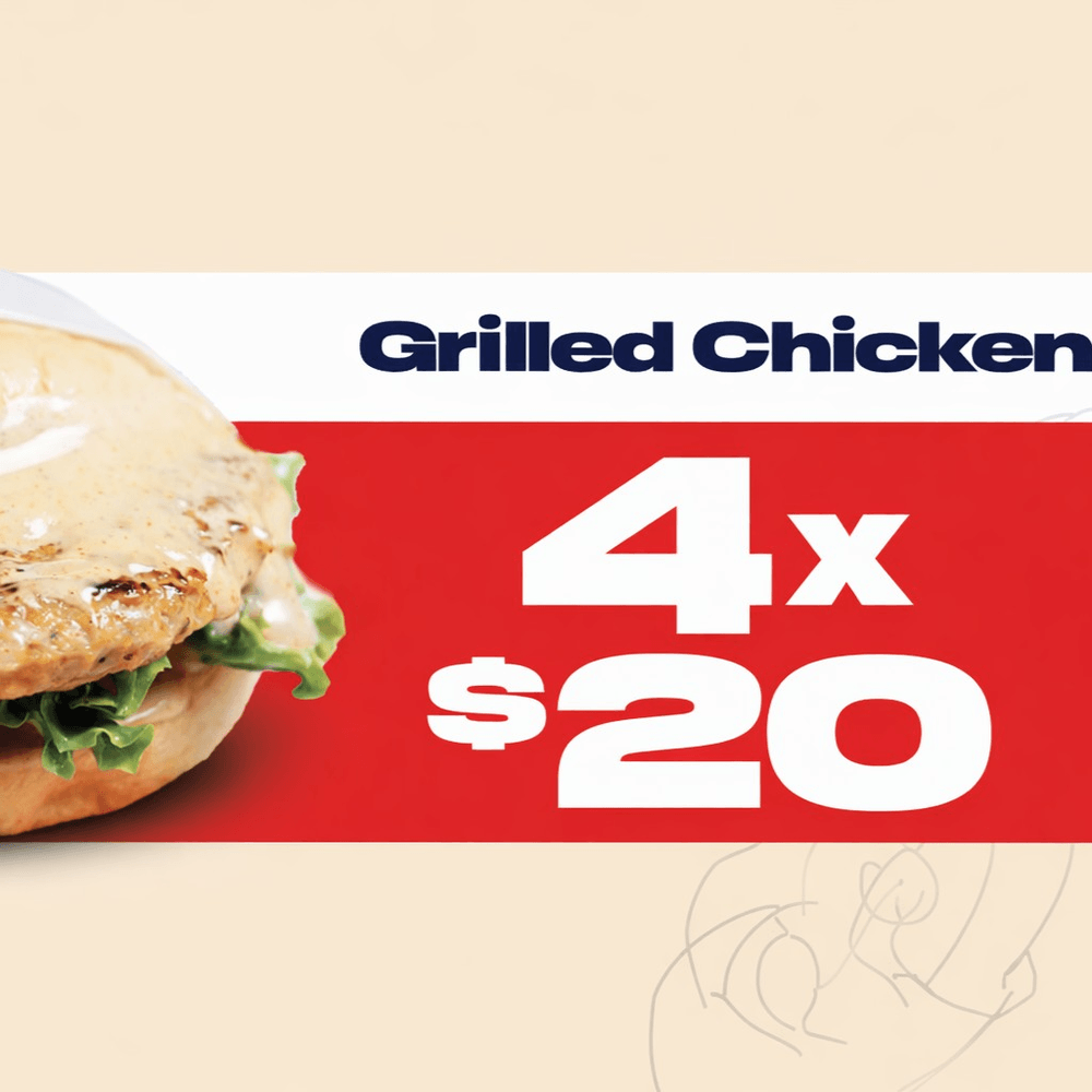 Pack of 4 - Grilled Chicken Sandwich
