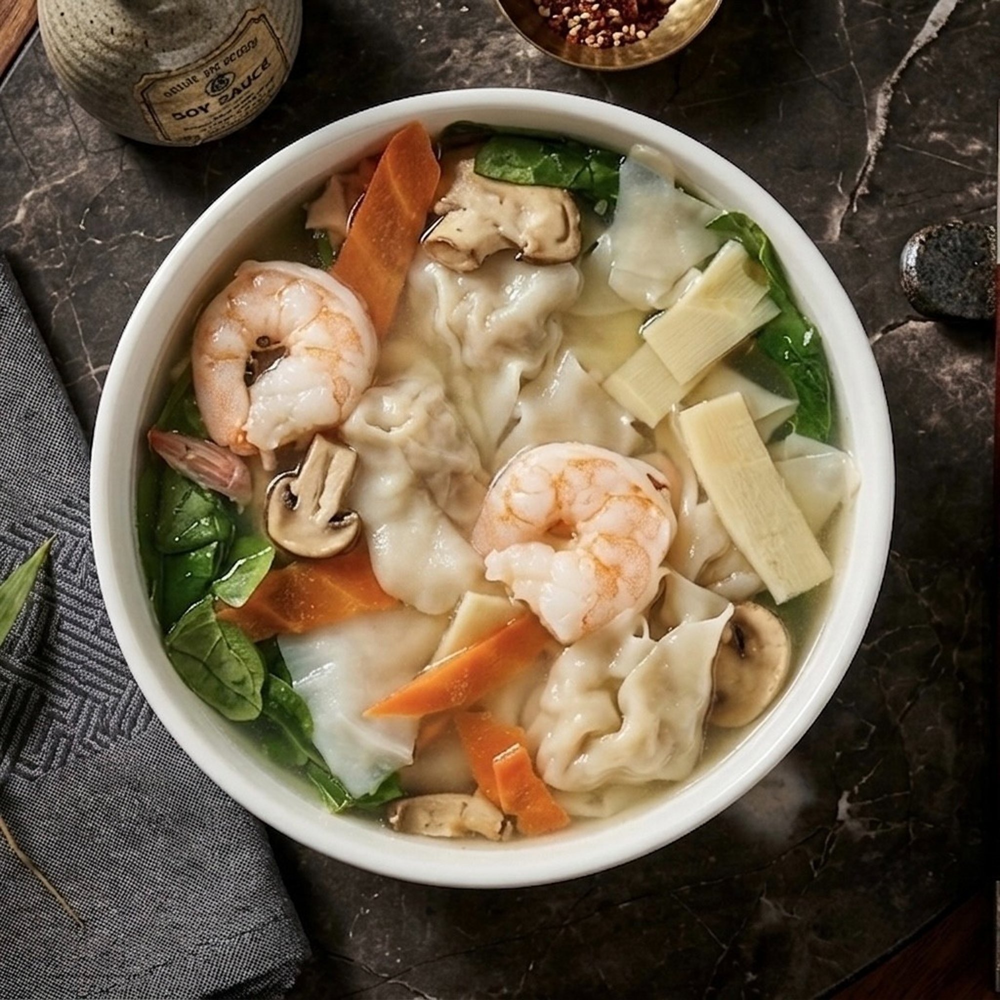 Assorted Wonton Soup (32oz)