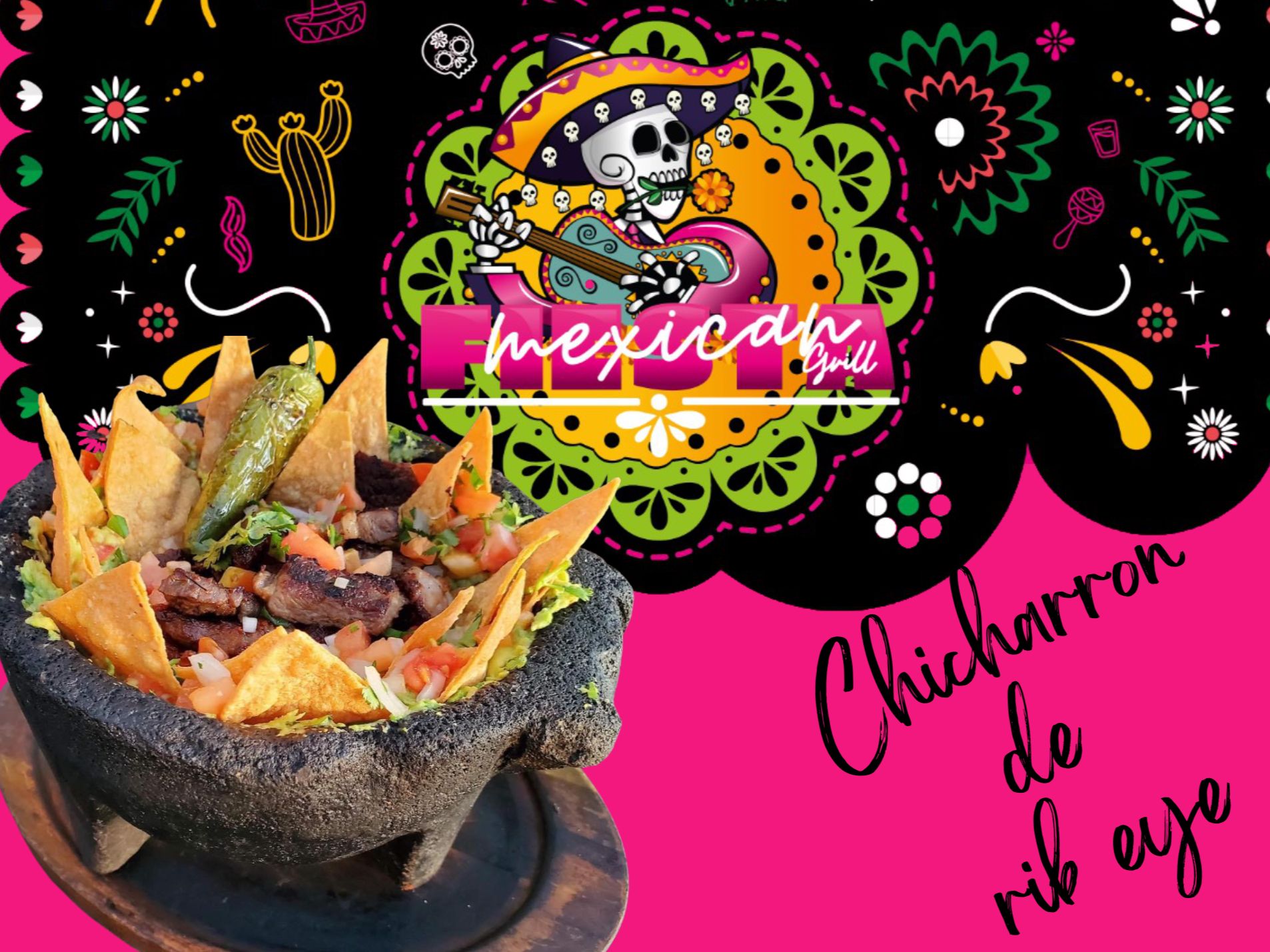 GUACA W/ RIB-EYE CHICHARRON