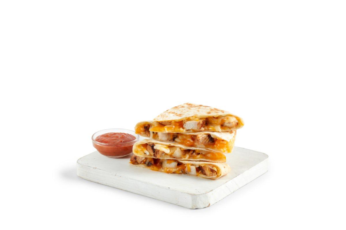 THREE CHEESE CHICKEN 'DILLA
