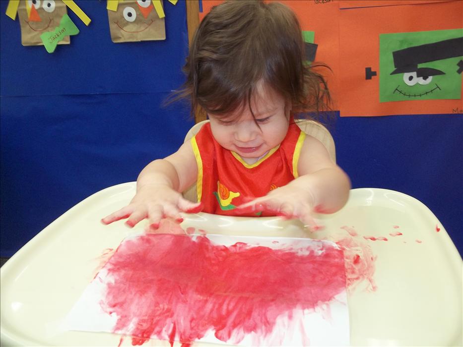 Painting in the Infant Classroom