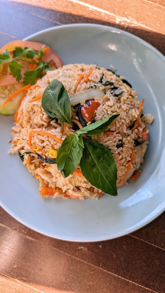 Spicy Basil Fried Rice Lunch