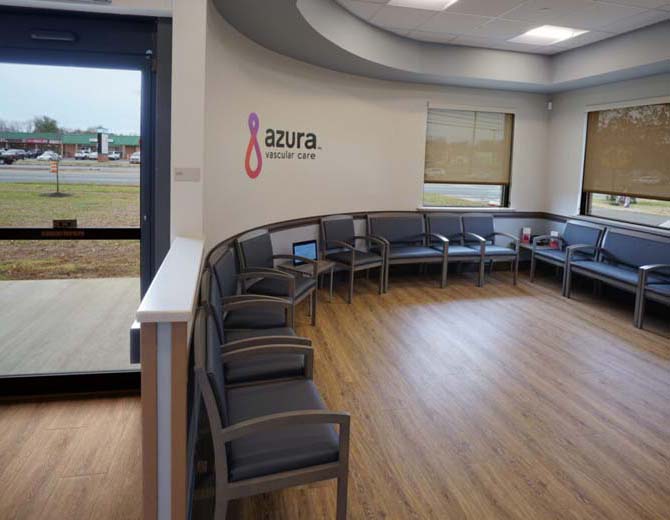 The lobby of Azura Surgery Center Cherry Hill
