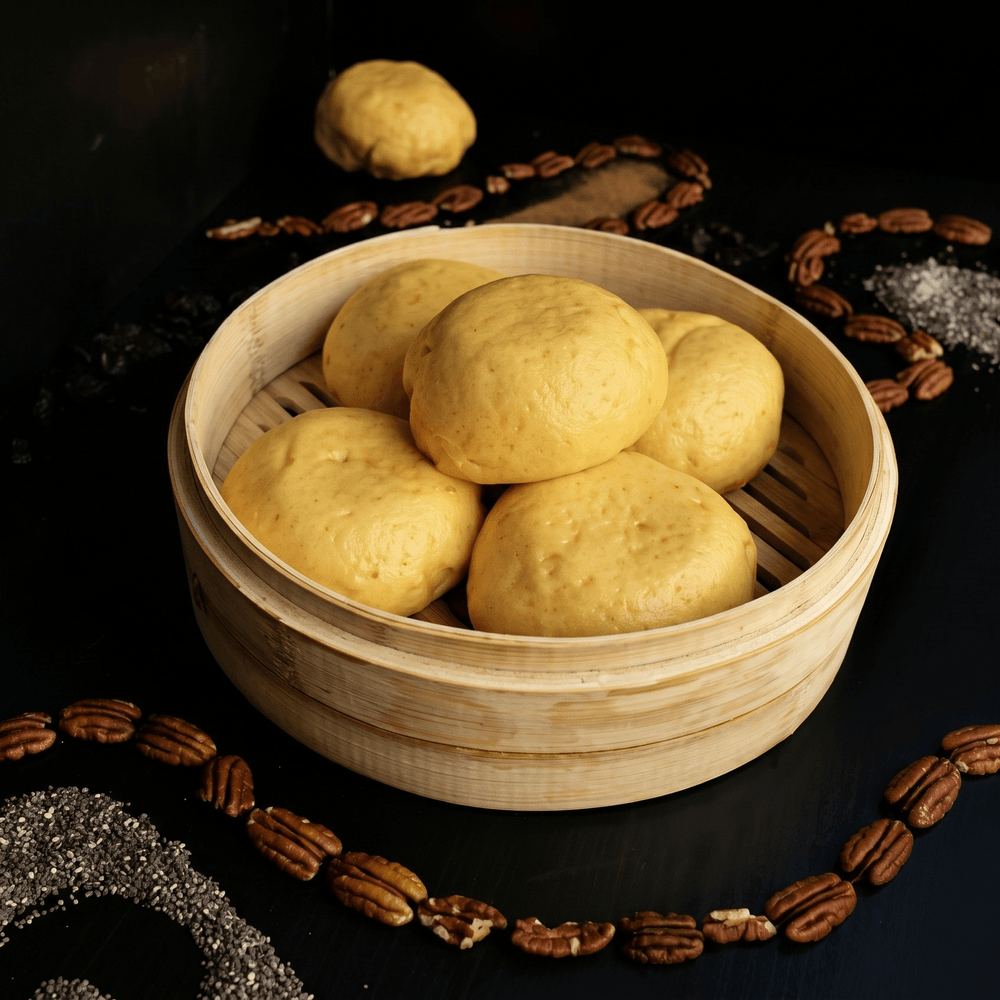 Steamed Sweet Bun with Mango Filling