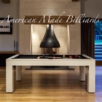 Modern Pool Table White Pearl