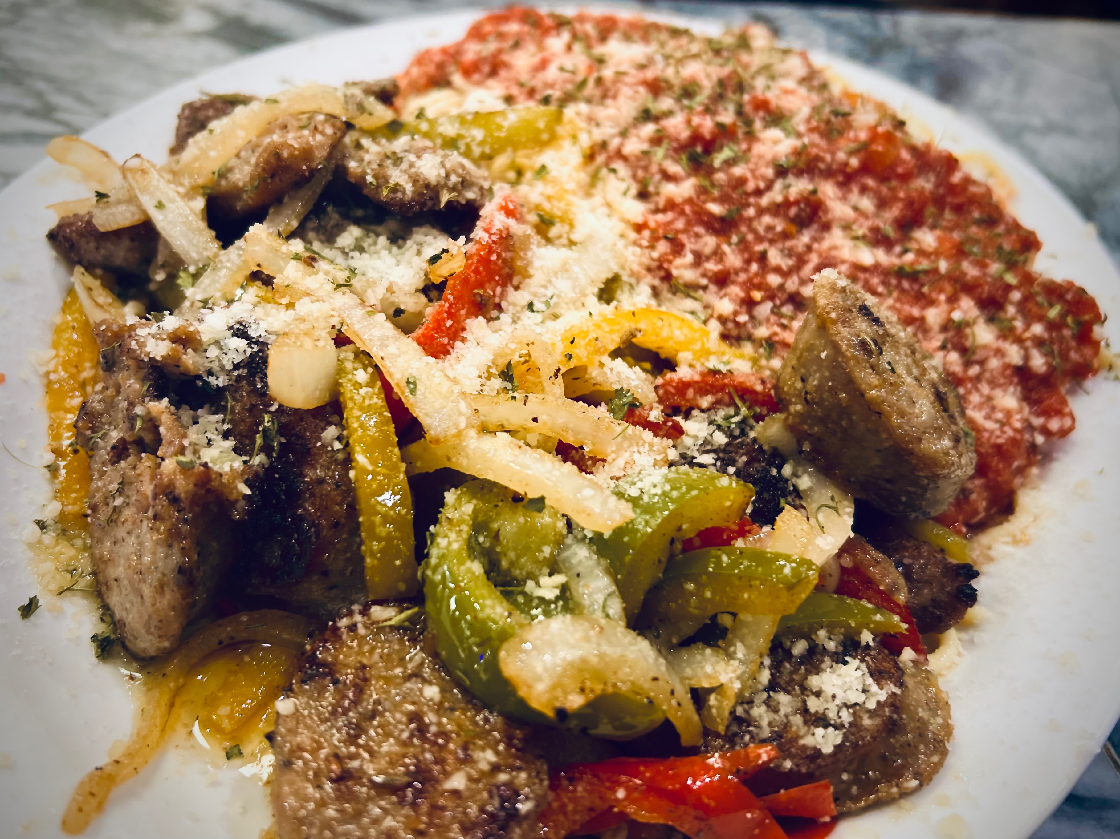Sausage, Peppers & Onions