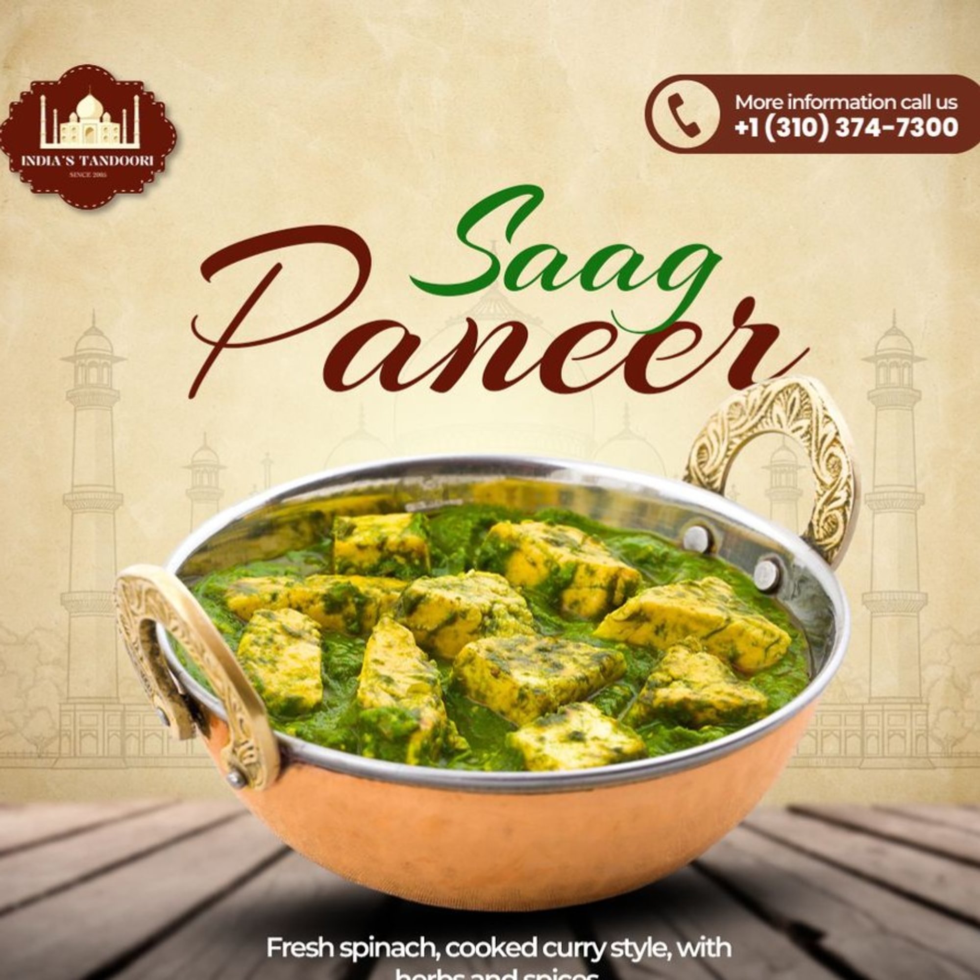 14d. Saag Paneer