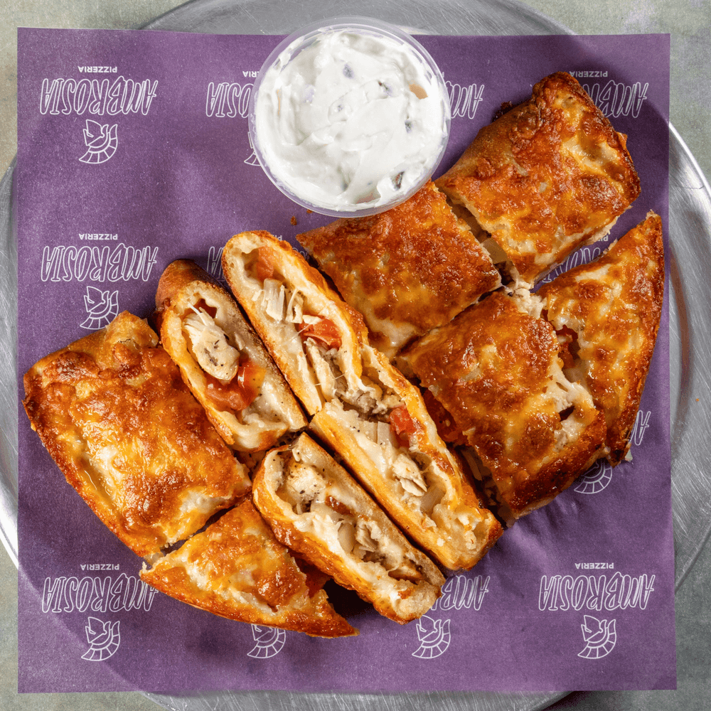 Ambrosia Chicken Calzone
