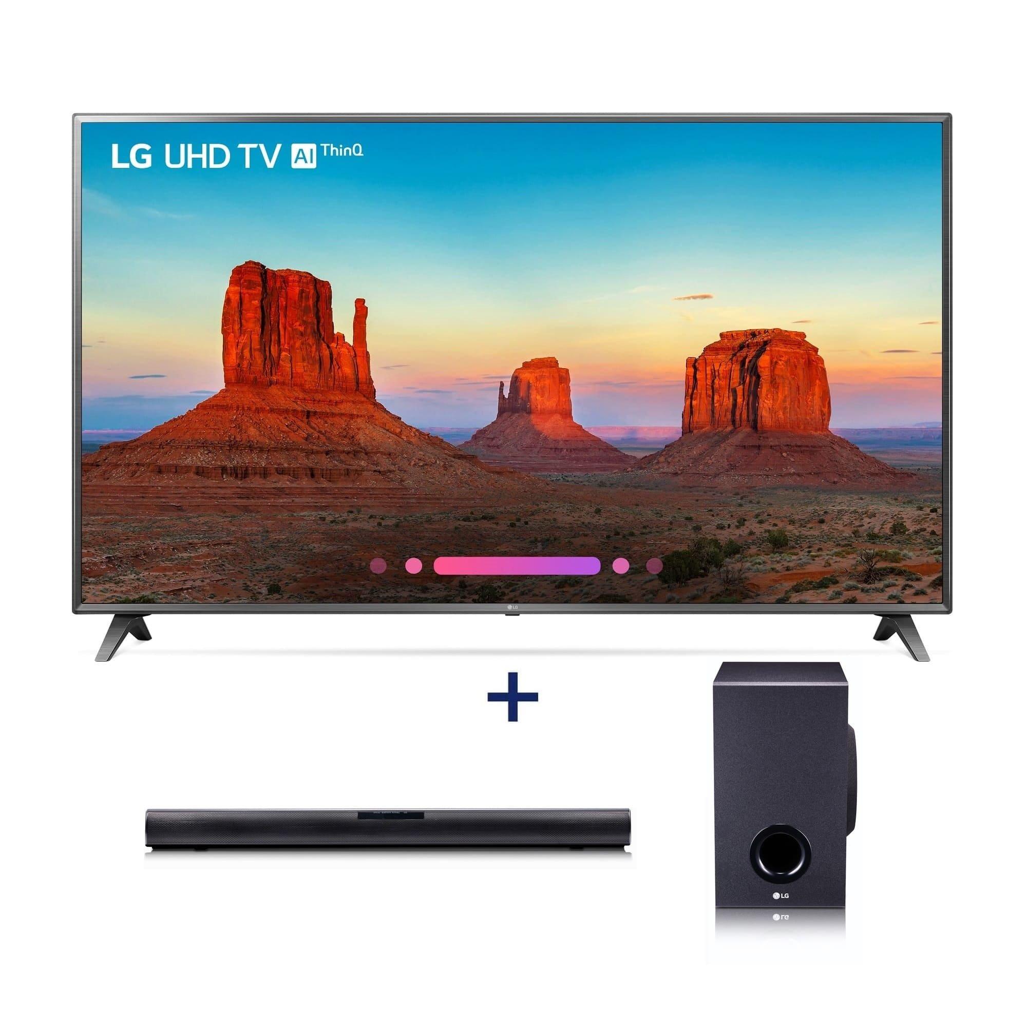 49" LG 4K UHD LED Smart TV & 160W 2.1Ch Soundbar Bundle