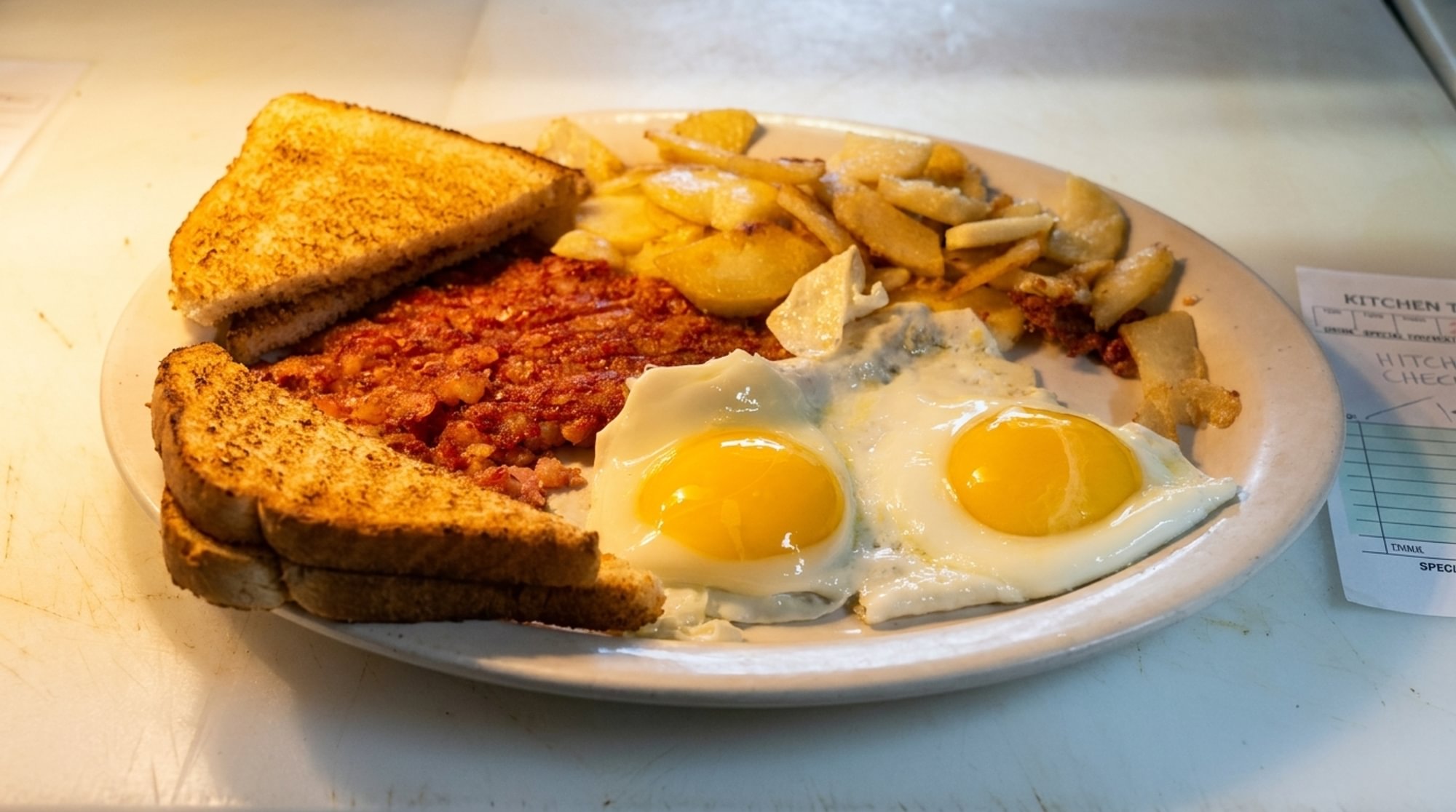 Corned Beef Hash w/2 Eggs, Toast & Jelly