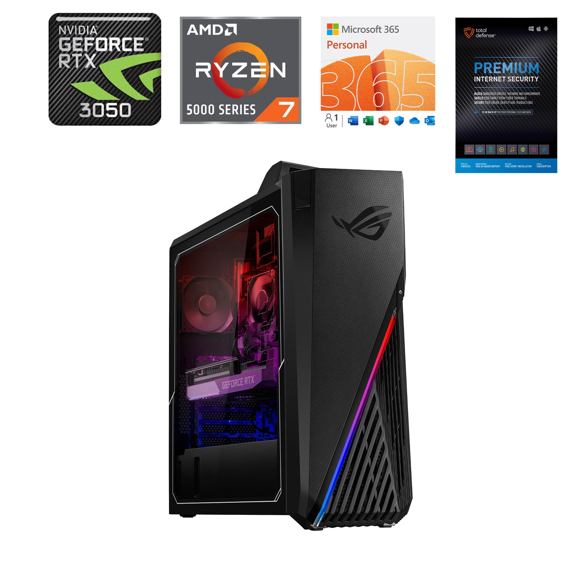 ASUS ROG Gaming Desktop w/ Total Defense & Office 365