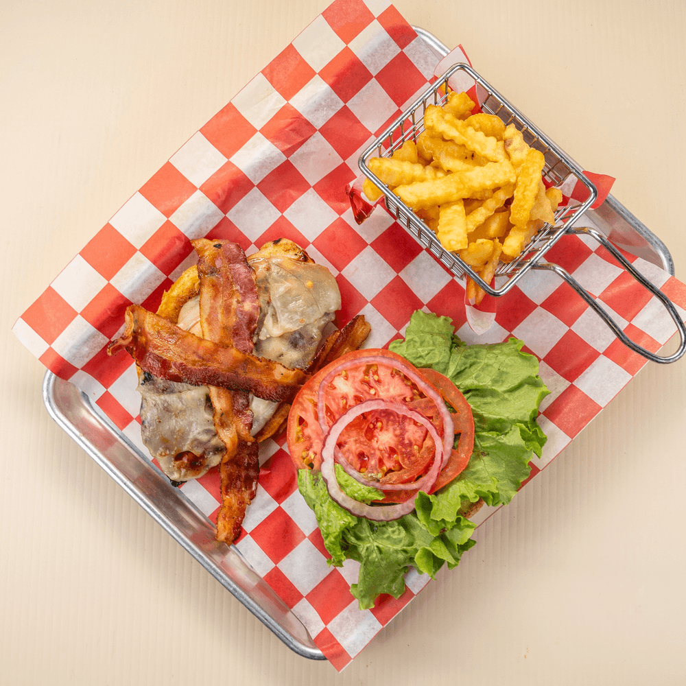 Island Jerk Bacon Swiss Chicken Sandwich