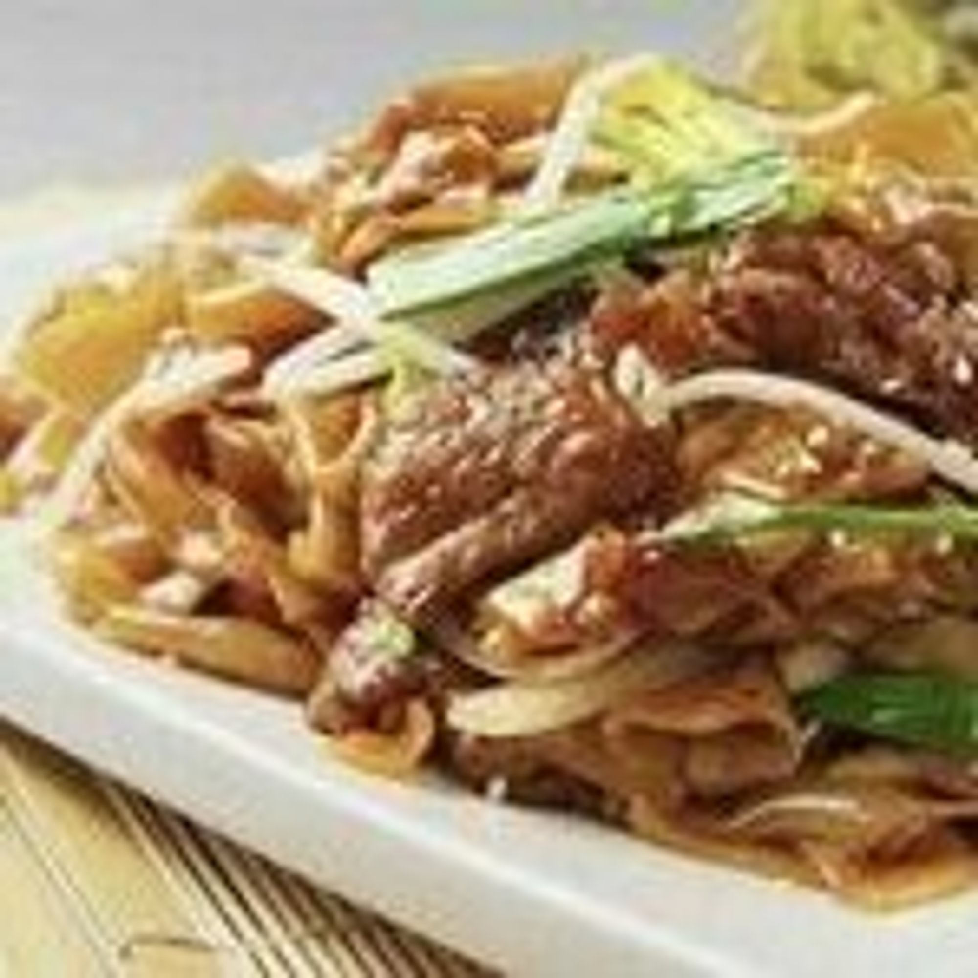 Beef Flat Noodle Cantonese Style