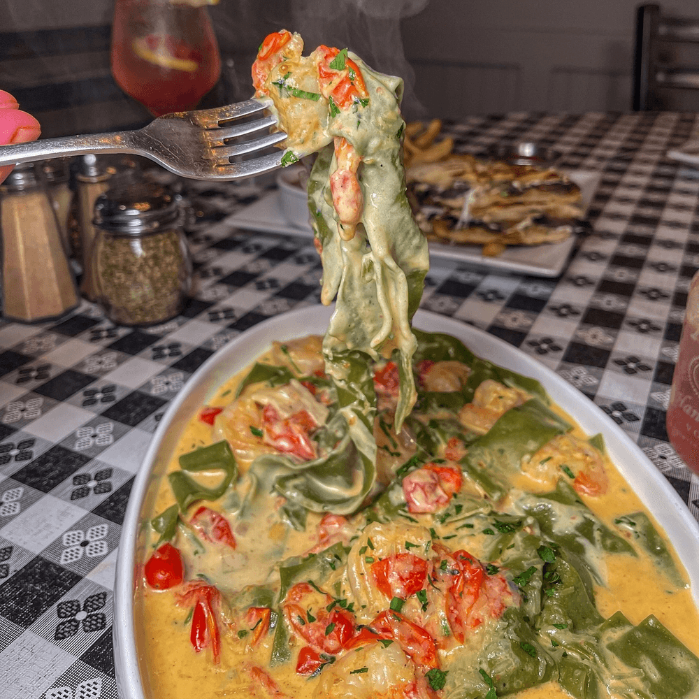 Spinach Pappardelle Pasta