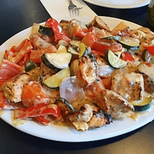 Curry Chicken Kabab Plate