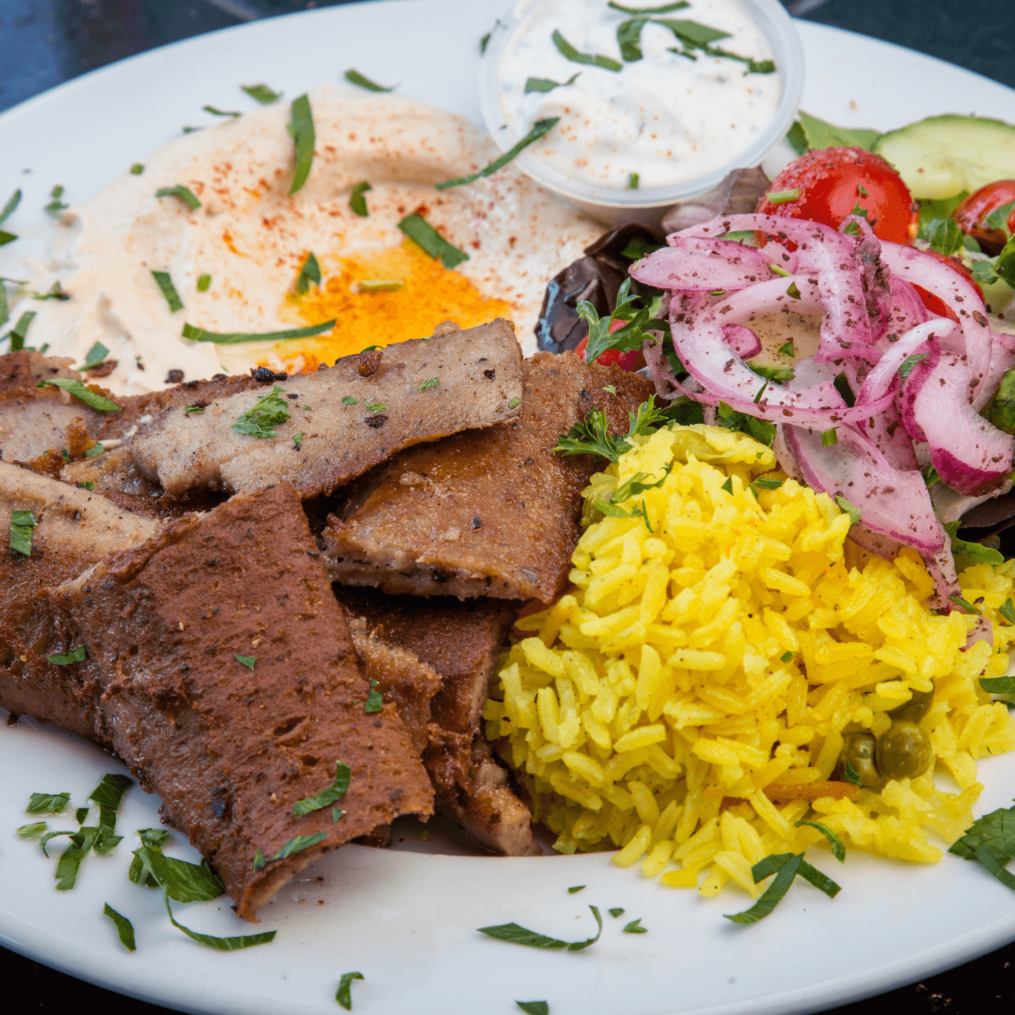 Beef Kebab Plate