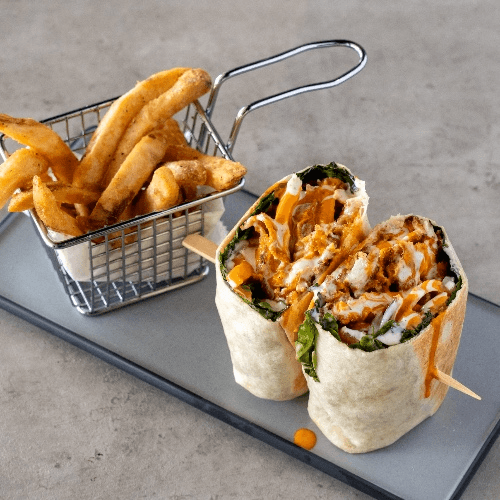 Buffalo Wrap with Fries