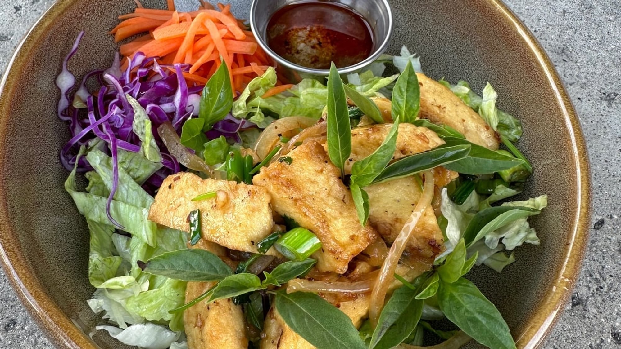 52. Sauteed Tofu Salad