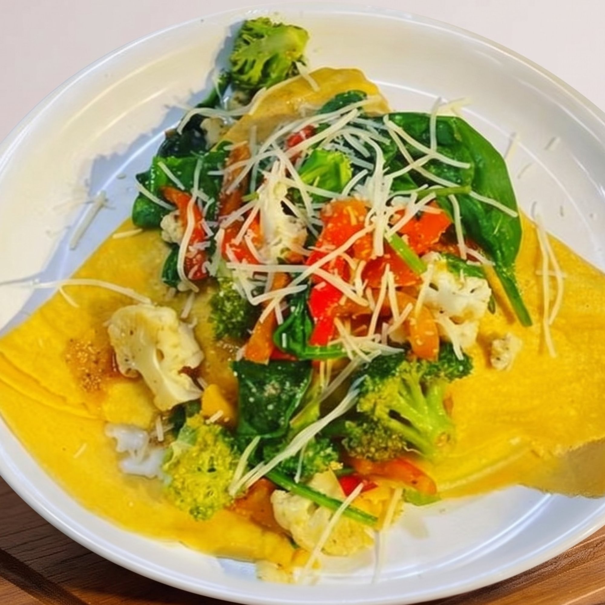 Veggie & Cheese Crepe