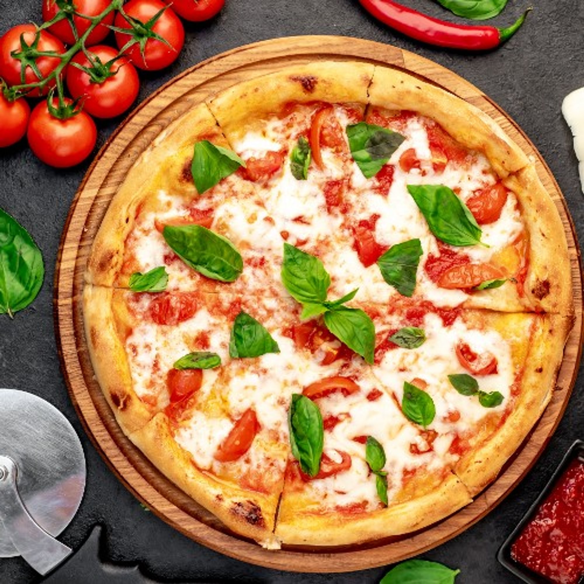 Fresh Tomatoes Pizza (Slice)