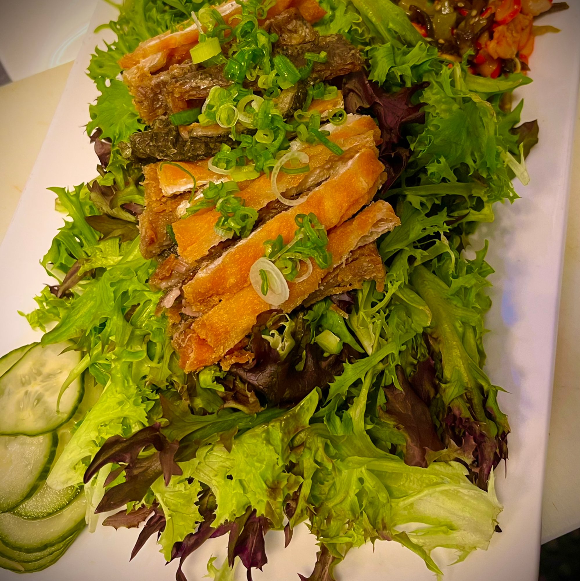 Salmon Skin Salad