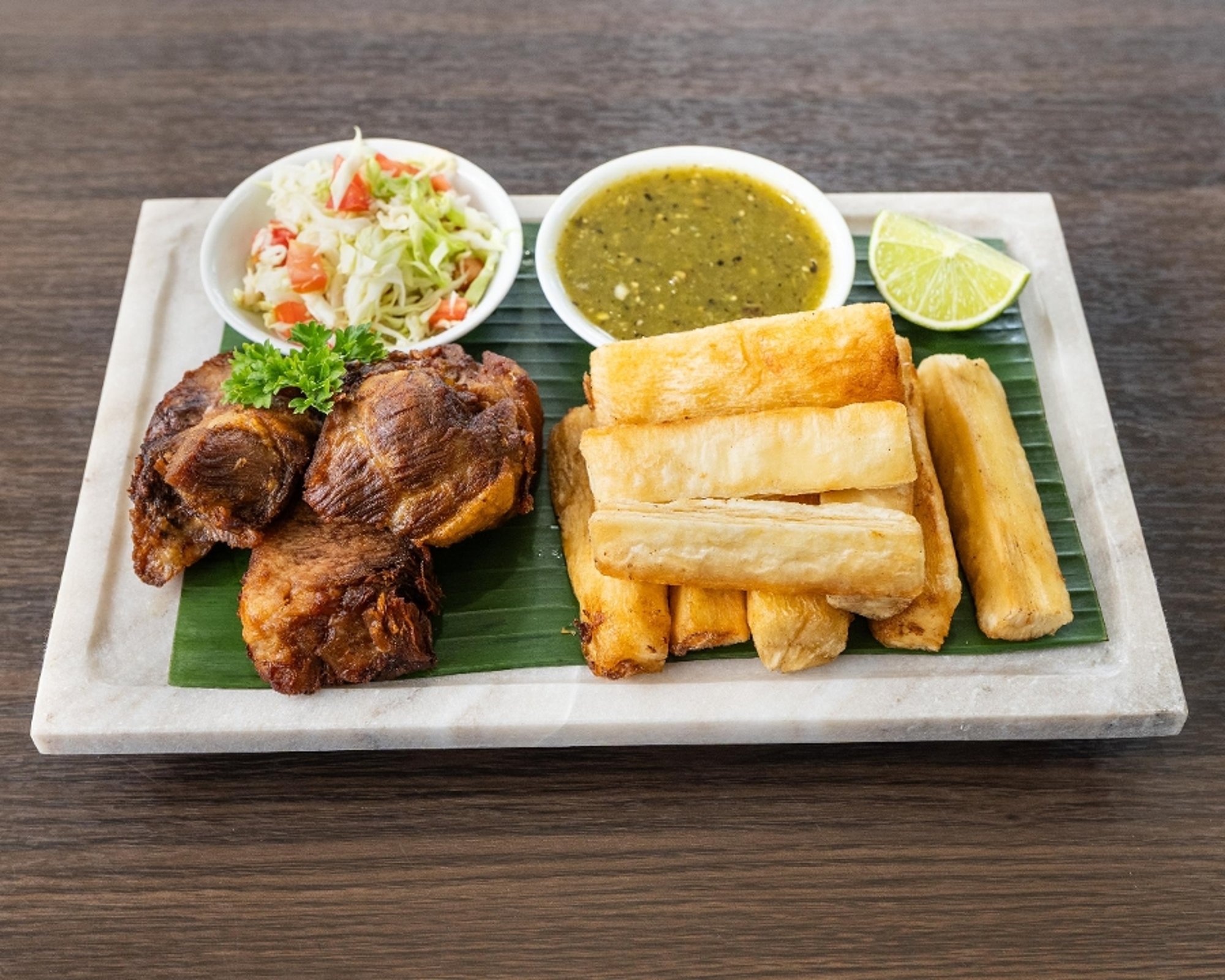 Yuca Con Chicharron
