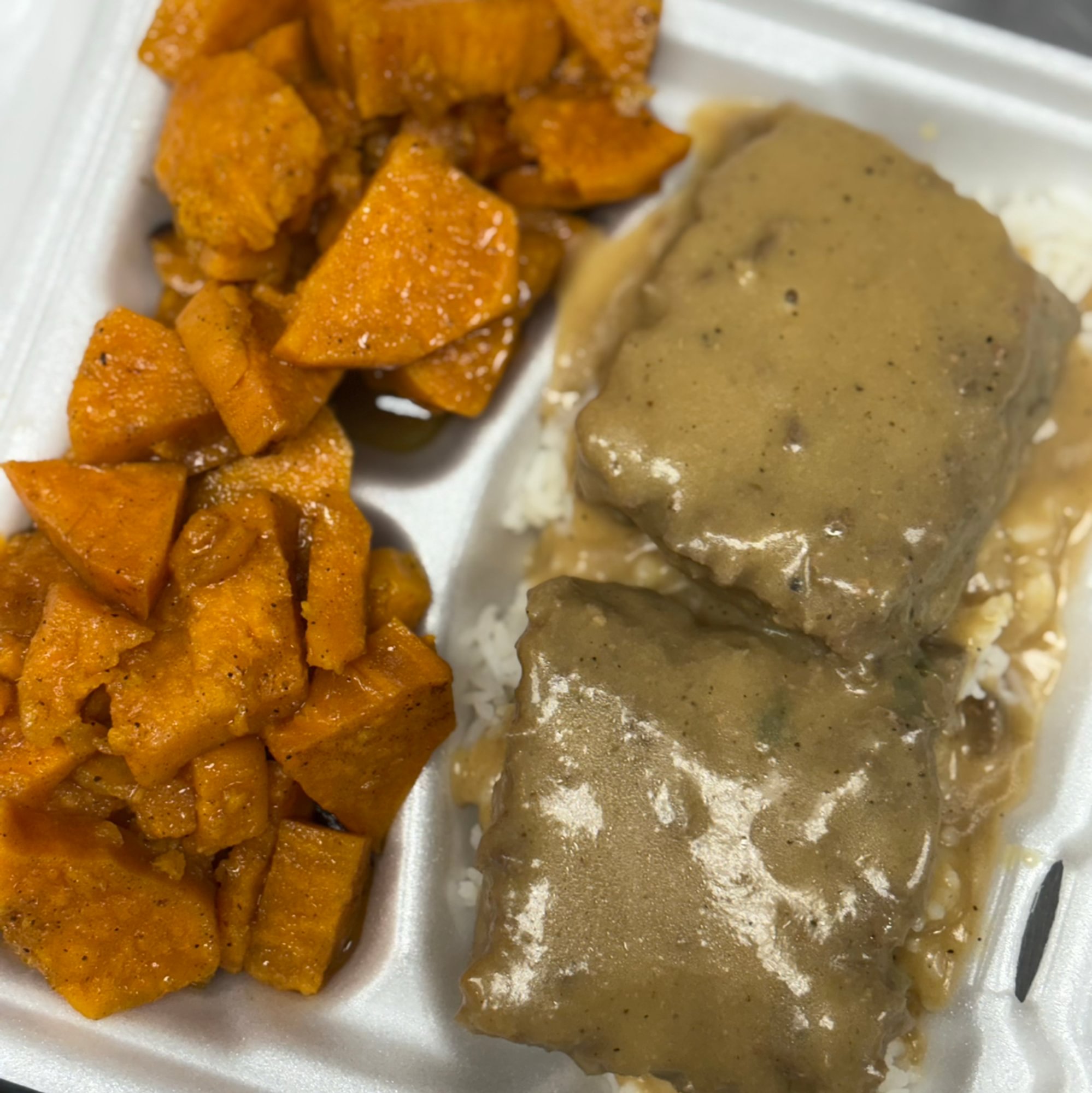 Hamburger Steak with White Rice Combo