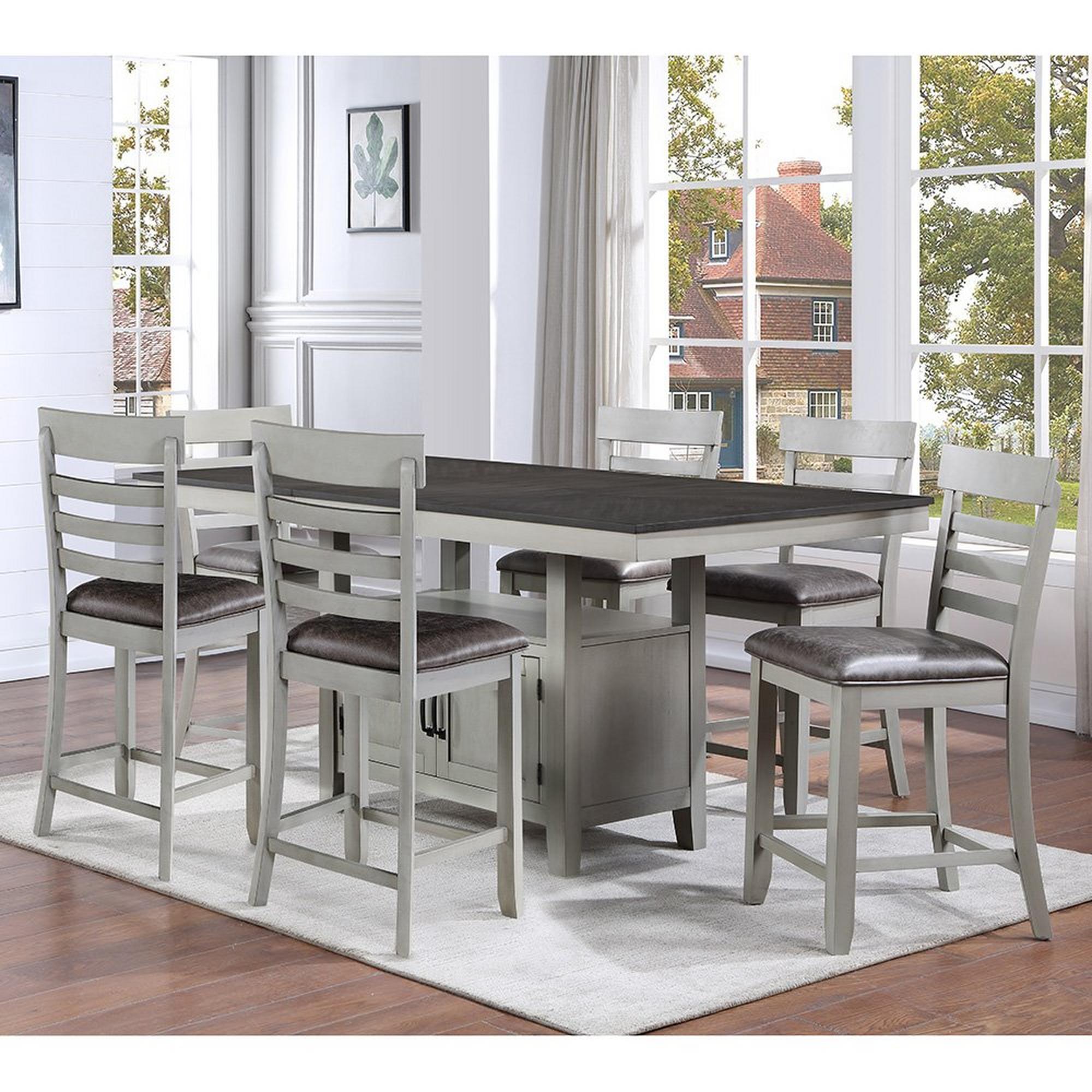 Hyland 7 - Piece Counter Height  Dining Set - Gray