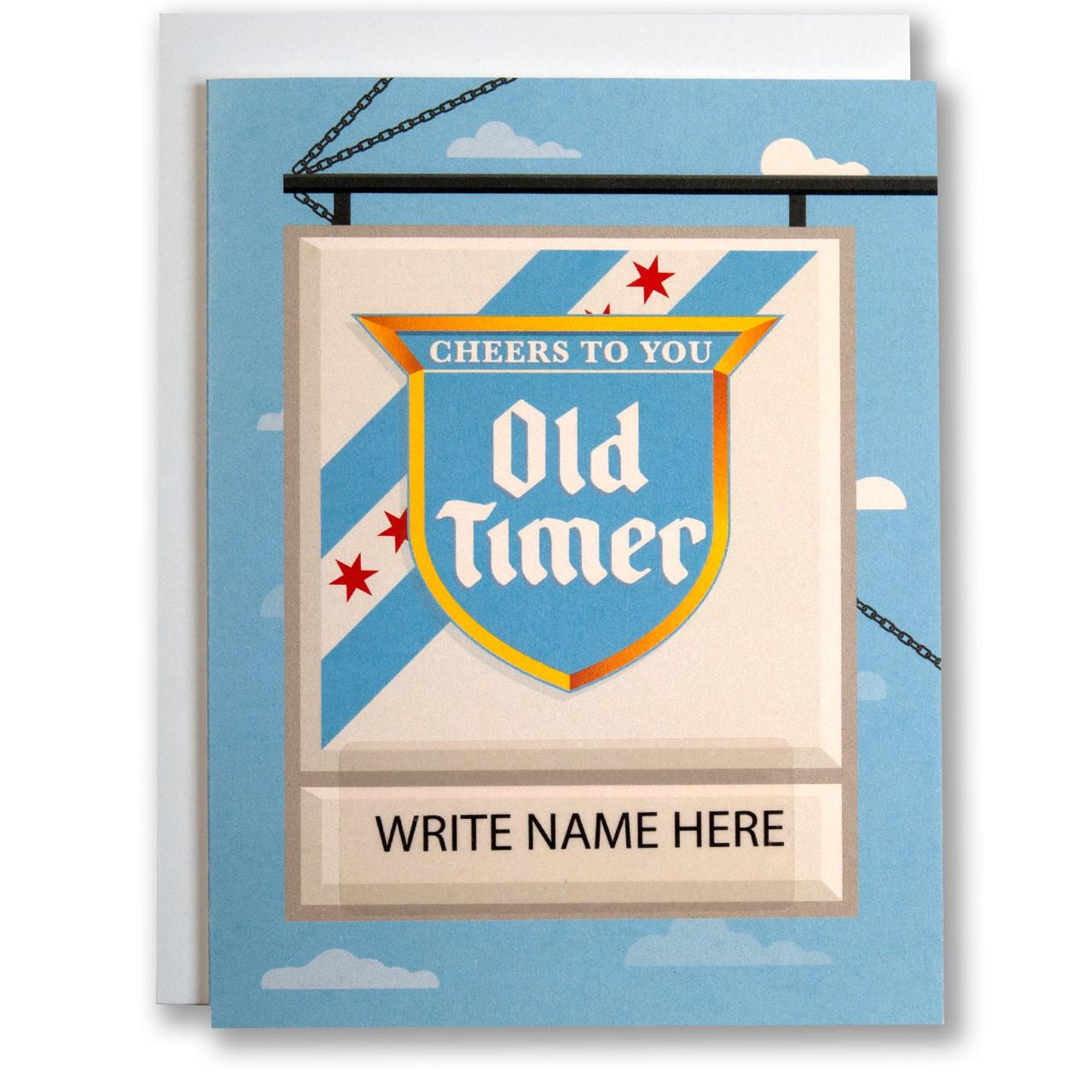Old Timer Greeting Card