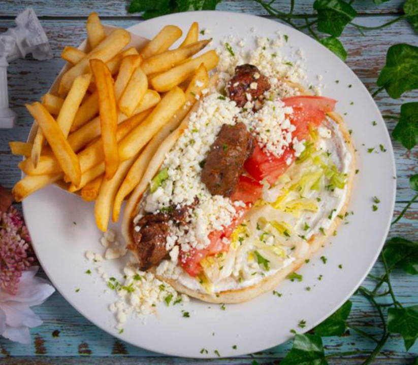 Lamb Souvlaki Pita Wrap