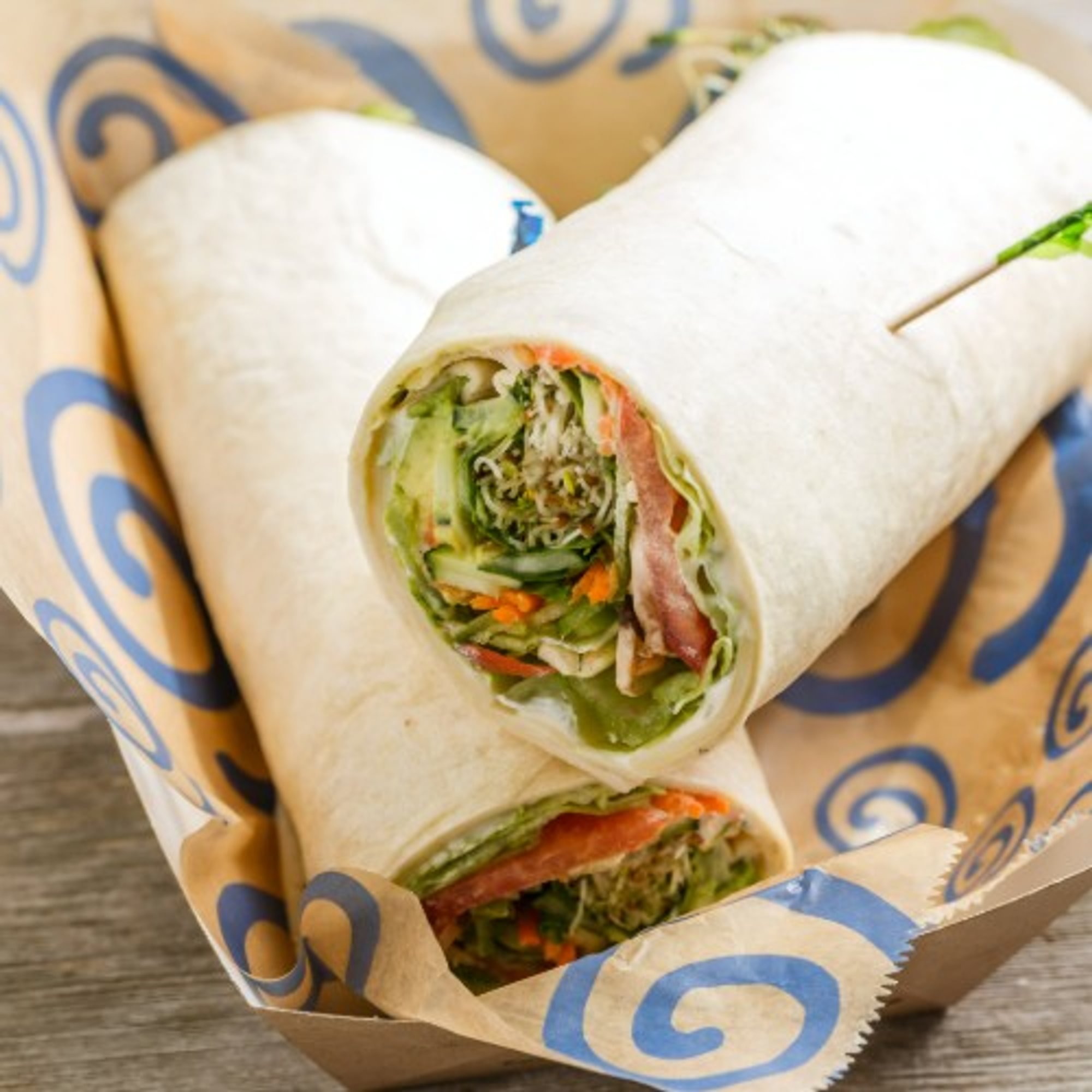 Monster Veggie Sandwich Wrap