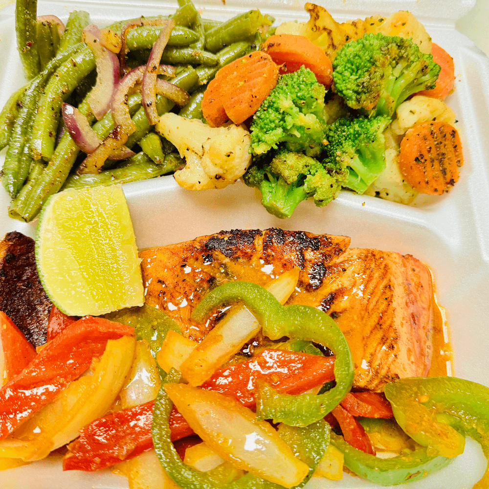 Salmon With 2 Side Order