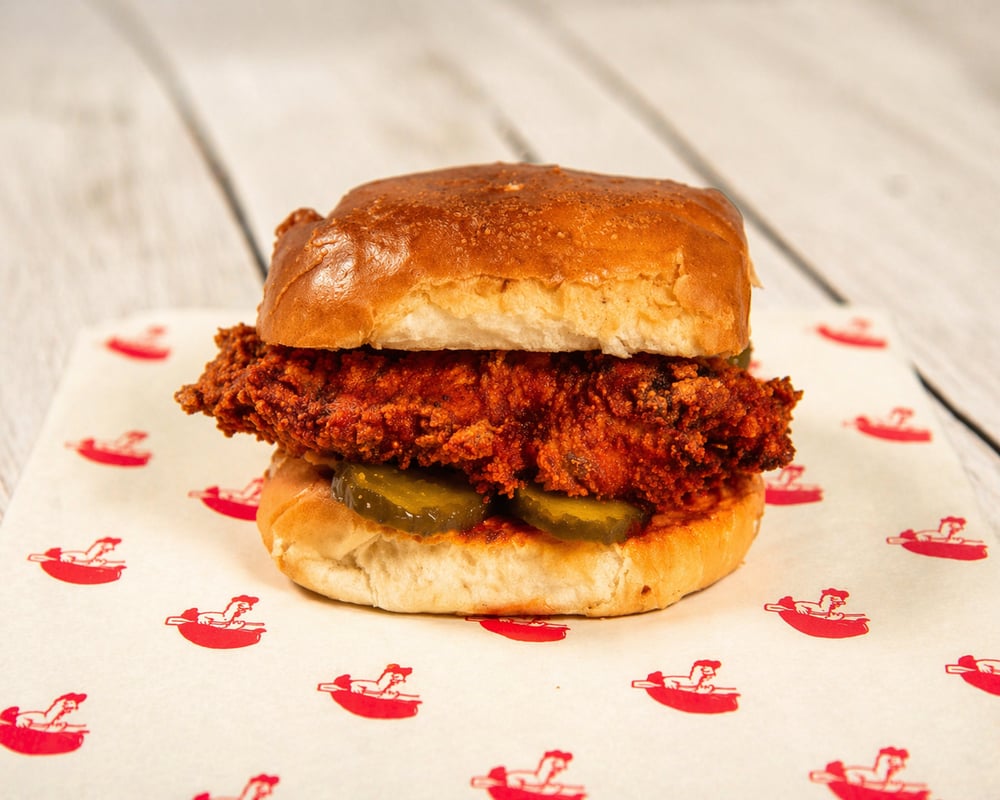 Davey's Hot Chicken Sandwich