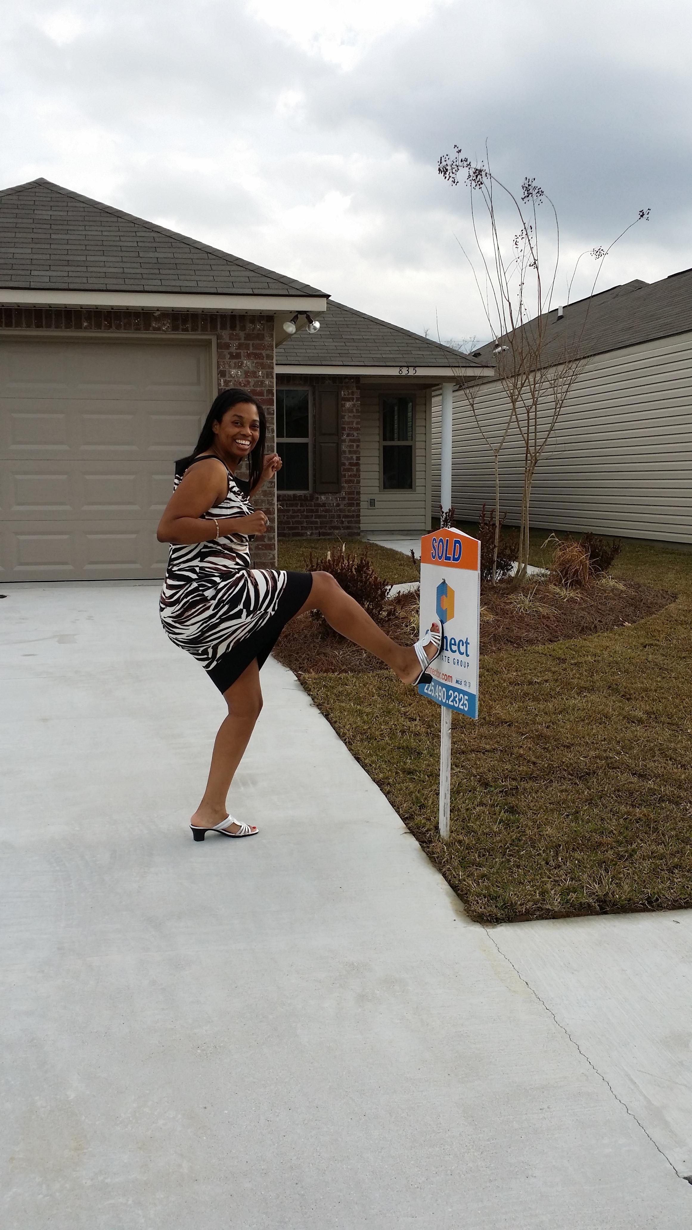 The Herman Team Says, Yes Camesha Kelly this home is yours! Happiest First time Home buyer ever!