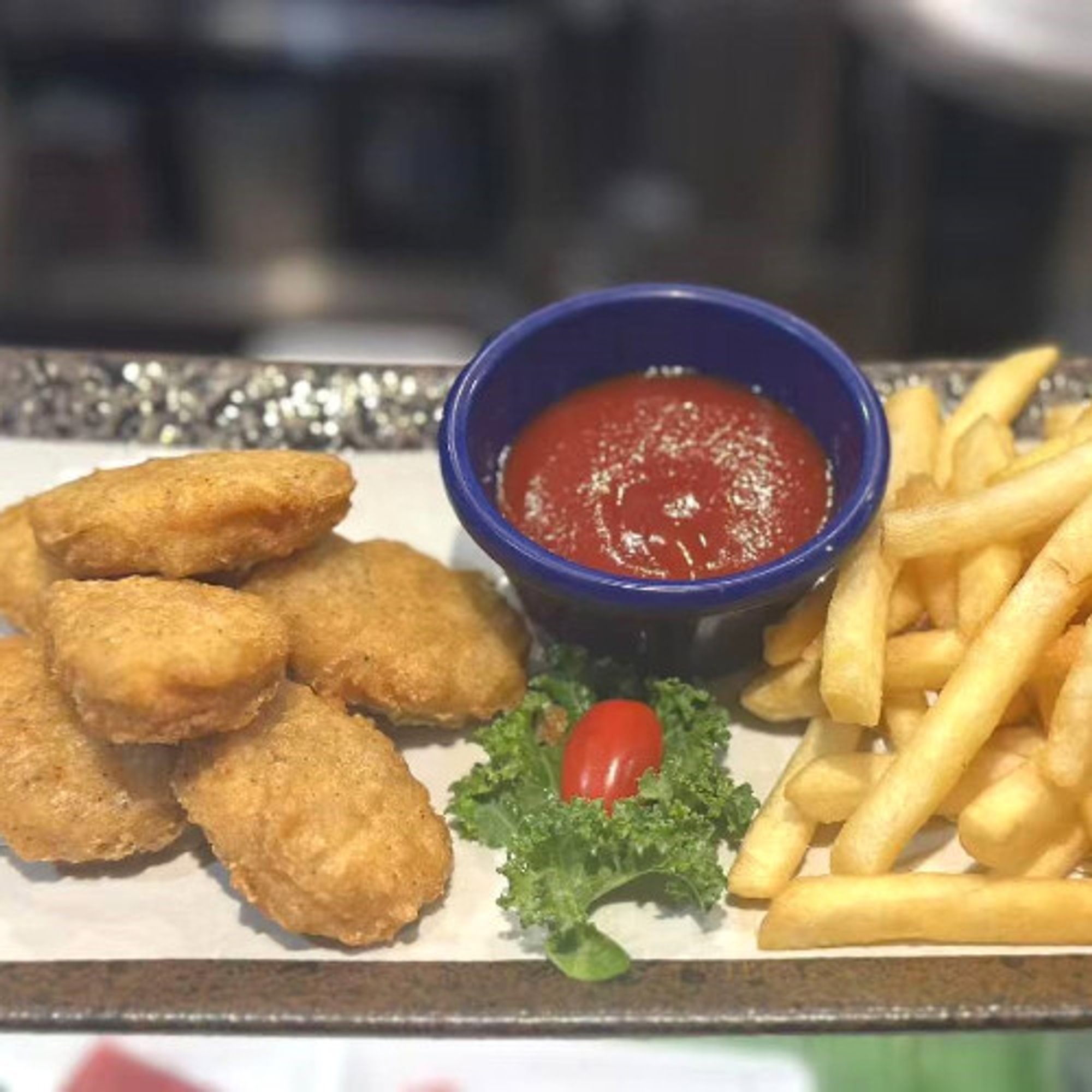 Fries and Chicken Nuggets